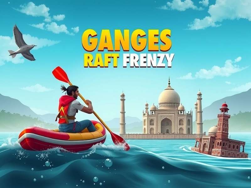 Ganges Raft Frenzy Core Concept - Arjun The Rafter Navigating Ganges